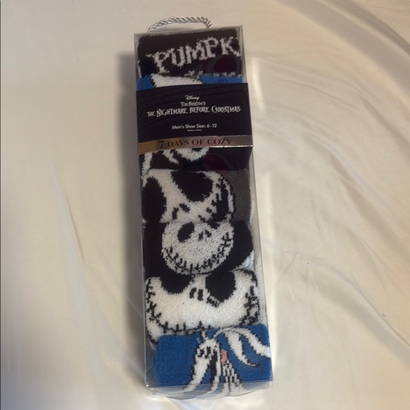 Disney Other - Disney Nightmare Before Christmas Blue and Black Socks Set